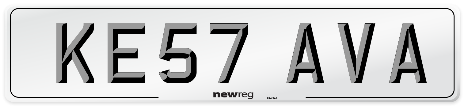 KE57 AVA Number Plate from New Reg